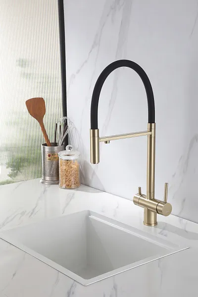 Смеситель для кухонной мойки ABBER Wasser Kreis AF81141G фото 2