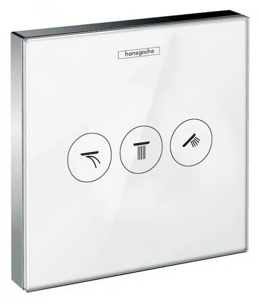 Переключатель потоков Hansgrohe ShowerSelect Trio/Quattro 15736400 на 3 потребителя фото 1