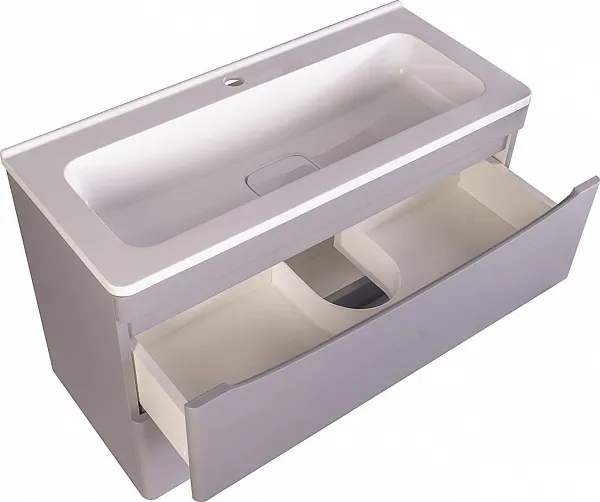 Тумба с раковиной Style Line Бергамо 80 подвесная фото 2