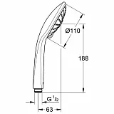 Душевая лейка Grohe Euphoria 27221001 фото 2