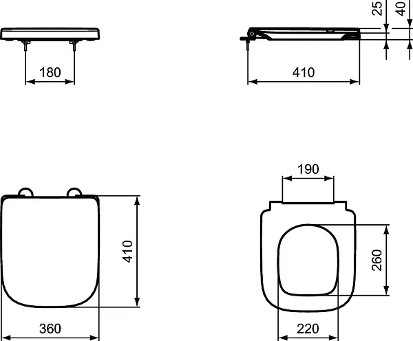 Крышка-сиденье Ideal Standard I.Life S T473701 быстросъемное с микролифтом фото 3