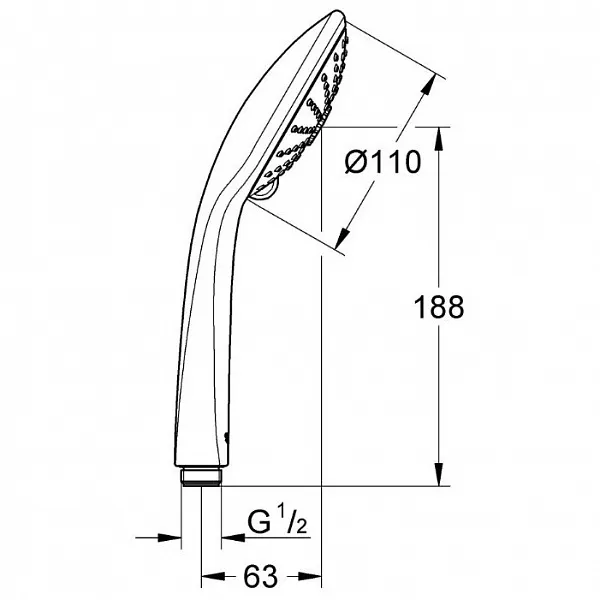Душевая лейка Grohe Euphoria 27221001 фото 2