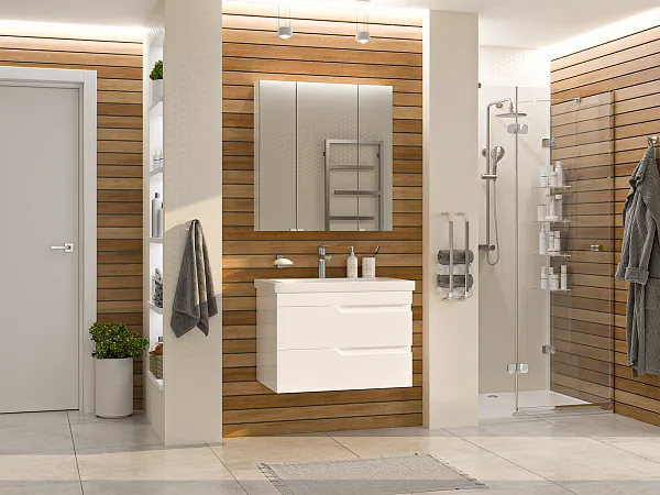 Зеркало-шкаф Misty Аура 75x80 Э-Аур02075-01 фото 6