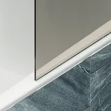 Шторка для ванны MaybahGlass 80x140 MGV-70-3ш профиль золото стекло бронза фото 6