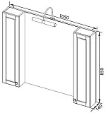 Зеркало-шкаф Aquanet Честер 105х85 186084 фото 6