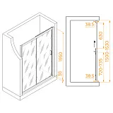 Душевая дверь RGW Passage 350801615-11 фото 4
