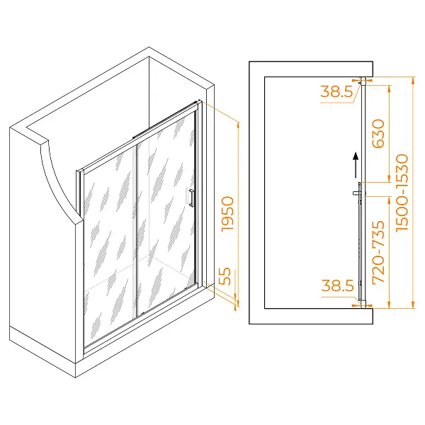 Душевая дверь RGW Passage 350801615-11 фото 4