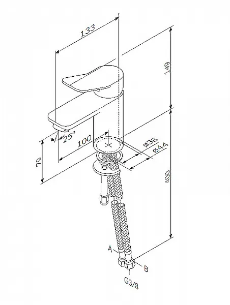 Смеситель Am.Pm X-Joy F85A02100 для раковины фото 11