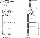 Смеситель Roca Florentina 5062223A0 для ванны с душем фото 2