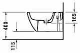 Биде подвесное Duravit Happy D.2 2258150000 фото 4