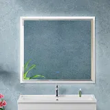 Зеркало Cezares Interni 100x90 CZR-SPC-INT-1000-900-LED-TCH-WARM-BL с подсветкой Bianco Lucido фото 6