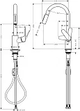 Смеситель Hansgrohe Focus M41 31815670 для кухонной мойки фото 2