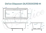 Ванна из искусственного камня Delice Diapason DLR330003RB-M фото 1