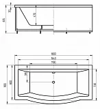 Акриловая ванна Aquatek Гелиос 180x90 GEL180-0000067 фото 6