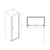 Душевая дверь RGW Passage 41080607-14 фото 1