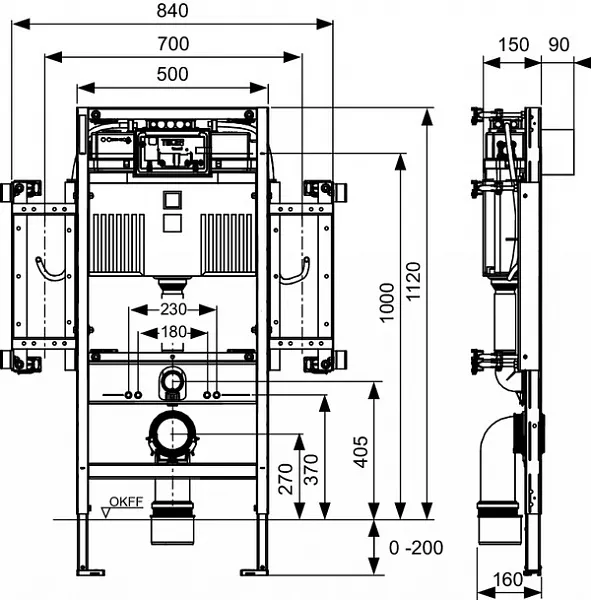Инсталляция для унитаза TECE Profil 9300381 фото 2