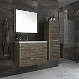 Тумба с раковиной Style Line Лотос 80 подвесная шелк зебрано фото 2