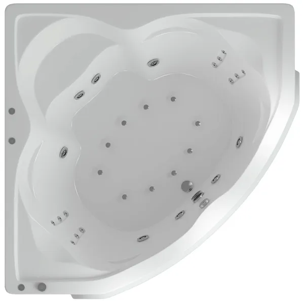 Акриловая ванна Aquatek Сириус 165x165 SIR164-0000006 с гидромассажем фото 1