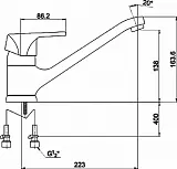 Смеситель Timo Nordic 0153F для кухонной мойки фото 2