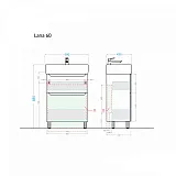 Тумба под раковину Alavann Lana 60 см ALV0171004 фото 4