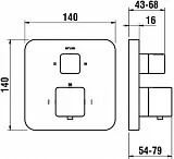 Термостат Laufen Sense 3.3339.6.004.000.1 для душа фото 2