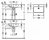 Раковина Duravit ME by Starck 2335550000 фото 3