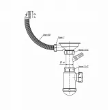 Сифон GranFest СФ-0021 для раковины фото 3