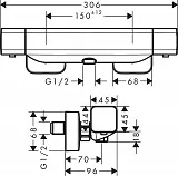 Термостат Hansgrohe Ecostat E 15773000 для душа фото 5
