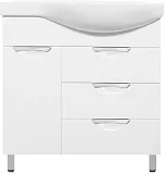 Тумба с раковиной Style Line Жасмин 83 напольная левая фото 1