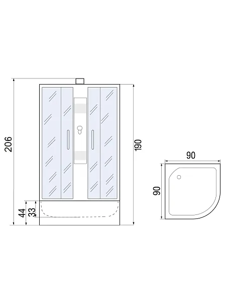 Душевая кабина RIVER REIN 10000001254 фото 2