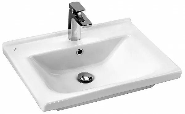 Тумба с раковиной Акватон Капри 60 темное дерево подвесная фото 5