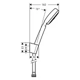 Душевой гарнитур Hansgrohe Crometta 100 26665400 фото 3