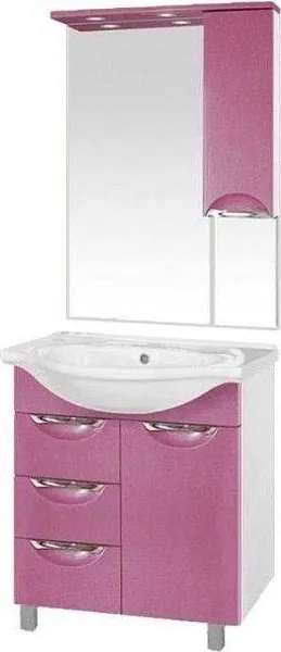 Зеркало-шкаф Misty Жасмин 65х100 П-Жас02065-122СвП с подсветкой правое фото 2