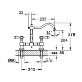 Смеситель Grohe Bridgeford 30187000 для кухонной мойки фото 3
