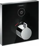 Термостат Hansgrohe ShowerSelect Glass 15737600 для душа с внутренней частью фото 1
