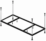Каркас для ванны Riho Delta 160x80 усиленный KMAL16080 фото 1