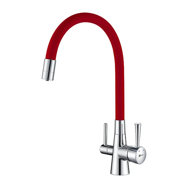 Смеситель Lemark Comfort LM3075C-Red для кухонной мойки фото 1