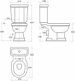 Бачок для унитаза Creavit Klasik KL410-00CB00E-WP00 фото 3