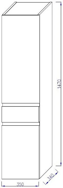 Шкаф-пенал Jacob Delafon Madeleine 35x147 EB2069D-J5 правый фото 4