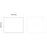 Зеркало Mixline Адриана 80x100 4620077042060 с подсветкой фото 2