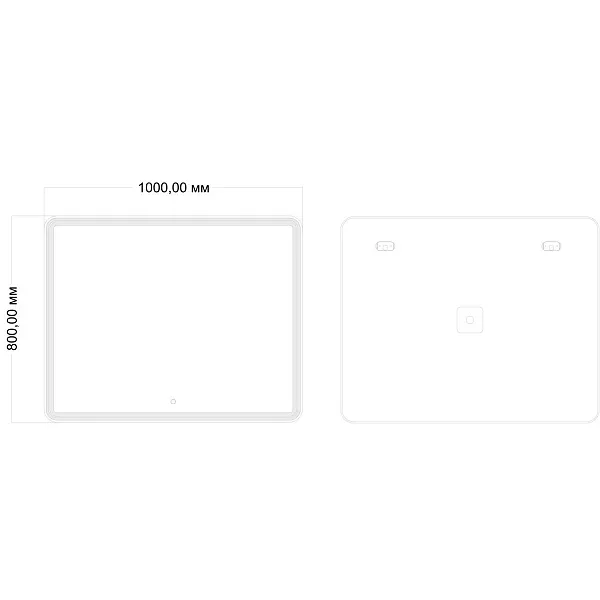 Зеркало Mixline Адриана 80x100 4620077042060 с подсветкой фото 2