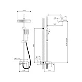 Душевая стойка Haiba HB639-7 HB24639-7 фото 3