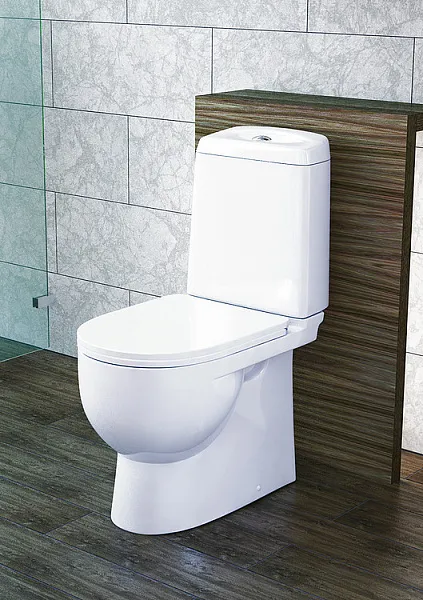 Унитаз-компакт Sanita Luxe Best WC.CC/Best/2-DM/WHT.G/S1 напольный с сиденьем микролифт фото 2