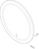 Зеркало Am.Pm X-Joy 65x65 M85AMOX0651WG с подсветкой фото 4