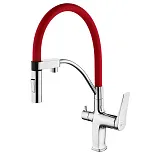 Смеситель Lemark Comfort LM3074C-Red для кухонной мойки фото 1