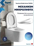 Унитаз подвесной Teymi Amelia Media Vortex W01917 подвесной безободковый с микролифтом фото 5