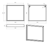 Зеркало Brevita Dallas 90x80 DAL-02090-074 с подсветкой фото 7