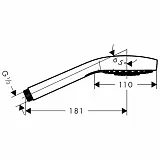 Душевая лейка Hansgrohe Croma  Select E 26811400 фото 2