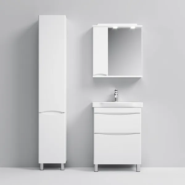 Тумба с раковиной Am.Pm Like 65 напольная, белый глянец фото 3