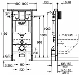 Инсталляция для унитаза Grohe Rapid SL 38588001 фото 2